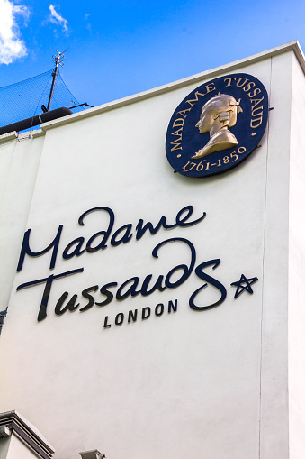 London,UK - June 7, 2015:  Building detail of Madame Tussauds on Marylebone Road