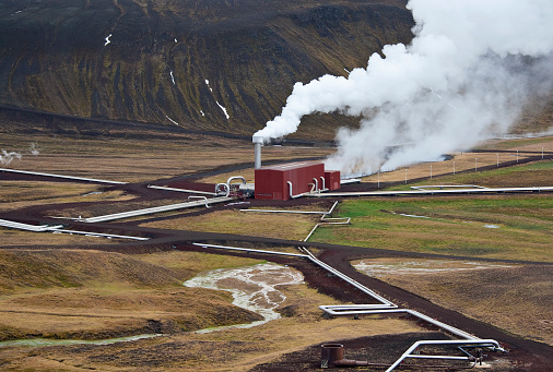 Krafla Geo thermal Power Station in Iceland