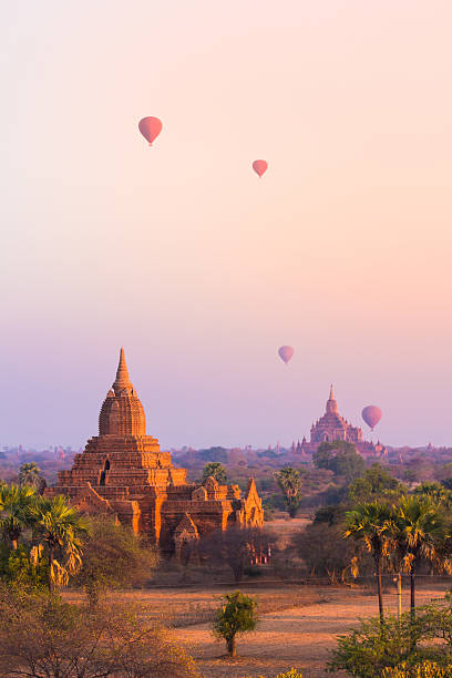 паган, мьянма - architecture asia morning bagan стоковые фото и изображения