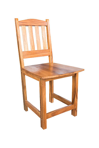 istock Wooden chair isolated on white background with clipping path 530201812