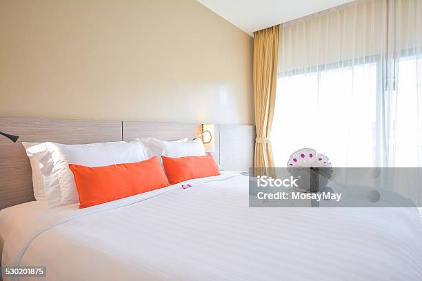 Modern Bedroom In Hotel Stock Photo - Download Image Now - Bed - Furniture, Bedroom, Comfortable