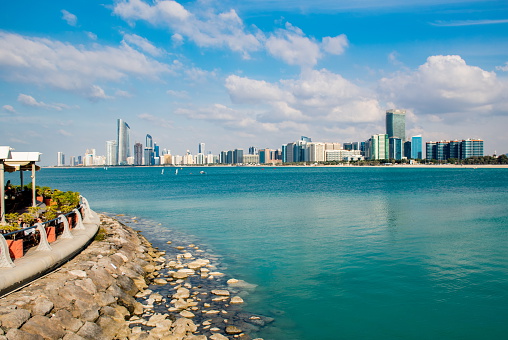 View of Abu Dhabi in the United Arab Emirates