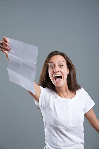 istock girl warning someone about news 530202191