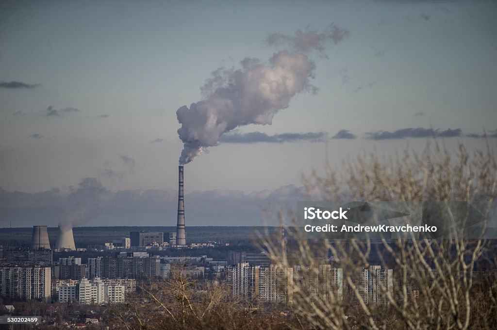 Power plant - Lizenzfrei Abgas Stock-Foto