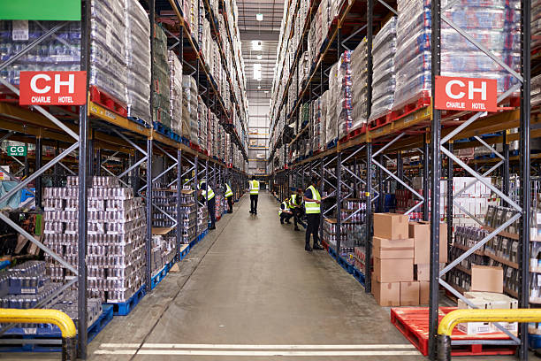 istock An aisle between storage units in a distribution warehouse 530202878