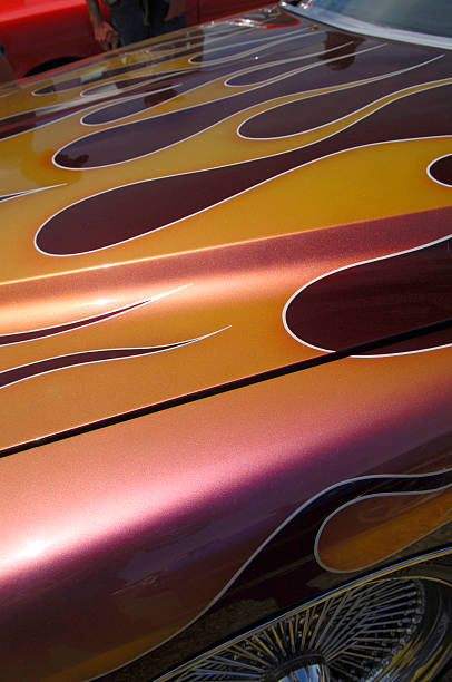 Custom Paint Job on hot rod classic car