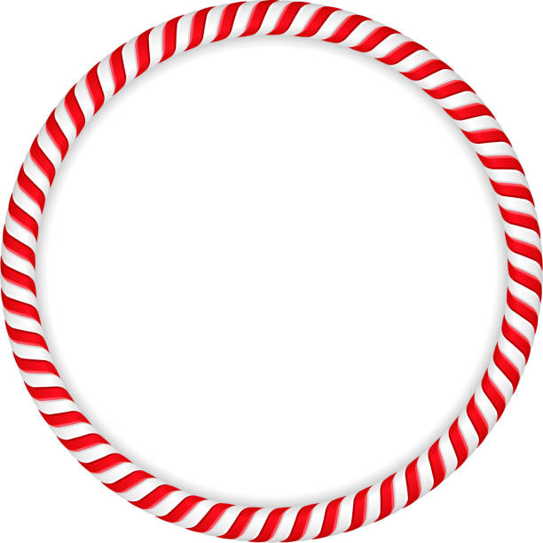 candy cane frame - candy cane copy space no people candy stock-grafiken, -clipart, -cartoons und -symbole