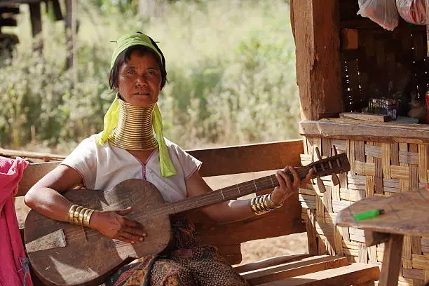 Traditional Padaung woman from Myanmar