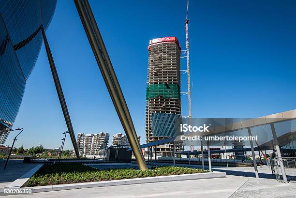 Citylife Milan Generali Tower Construction Designed By Zaha Hadid Stok Fotoğraflar & General - Askeri rütbe‘nin Daha Fazla Resimleri