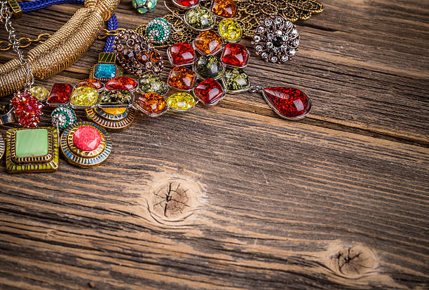 istock Colorful stones necklaces 530206800