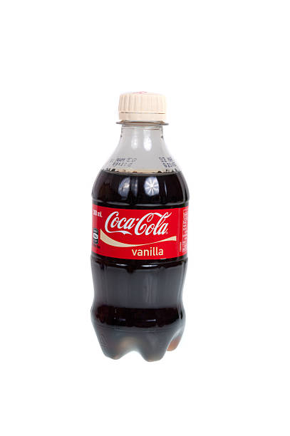 Bottle of Vanilla Coca-Cola Adelaide, Australia - December 12, 2015: A studio shot of a Bottle of Vanilla Coca-Cola isolated on a white background. Coca-Cola is one of the largest soft drink manufacturers in the world. This is a vanilla flavoured variation of Coca-Cola. coke zero photos stock pictures, royalty-free photos & images