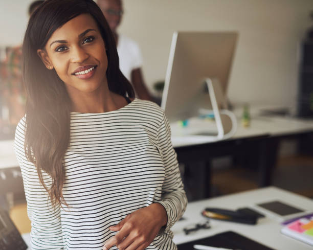 istock Gorgeous female business owner 530208646