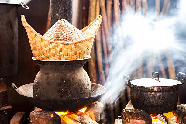 istock Kitchens and equipment Cooking of rural people in the developing 530210132