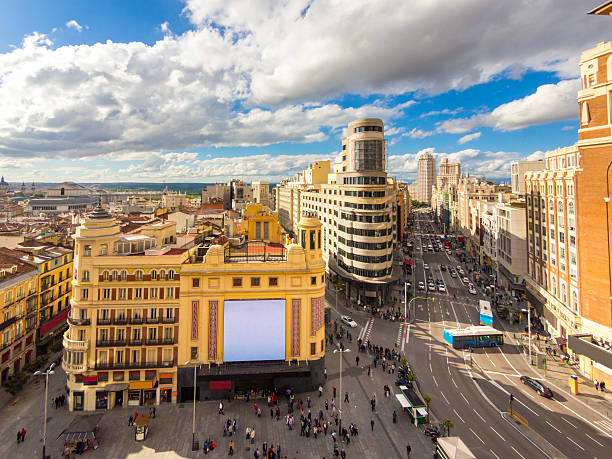 Gran Via in Madrid, Spain