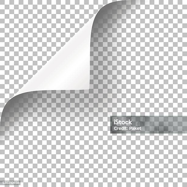 Curly Page Corner Stock Illustration - Download Image Now - Page, Corner, Paper