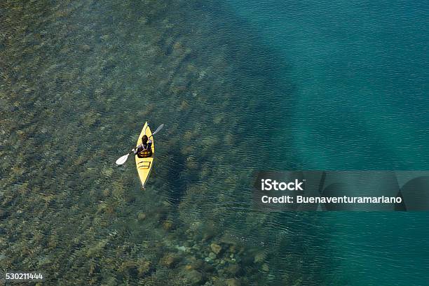 Crossing Kayak Paddling The Lakes Of Patagonia Argentina Stock Photo - Download Image Now