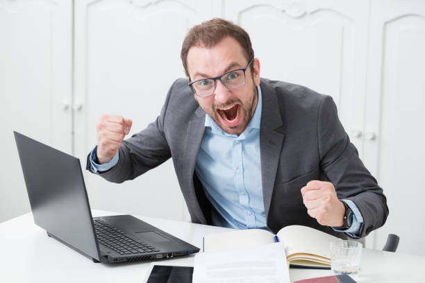 istock Angry businessman yelling 530212532
