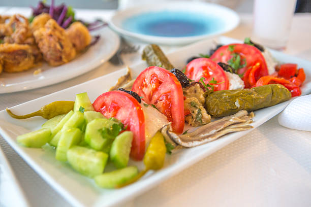 delicious mediteranean appetizer dish at thassos island kavala greece