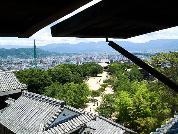 Matsuyama castle in summer