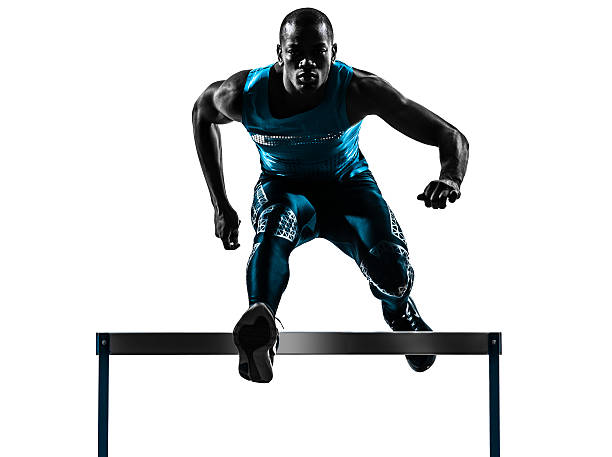 istock man hurdler runner  silhouette 530225459