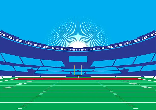 Vector illustration of American Football Stadium