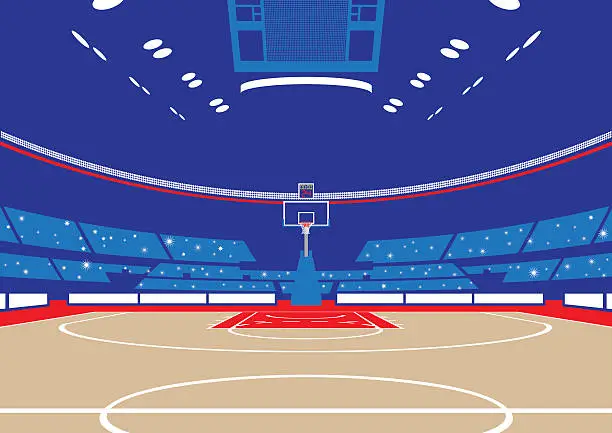 Vector illustration of Basketball Arena