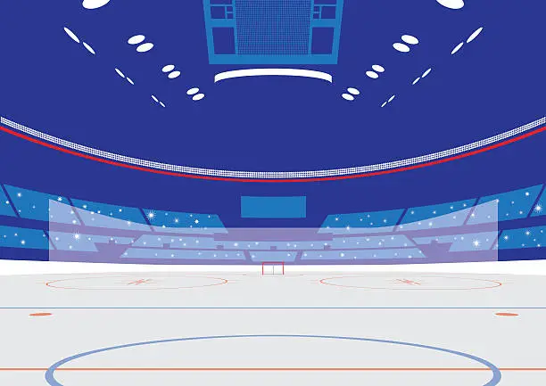 Vector illustration of Ice Hockey Arena