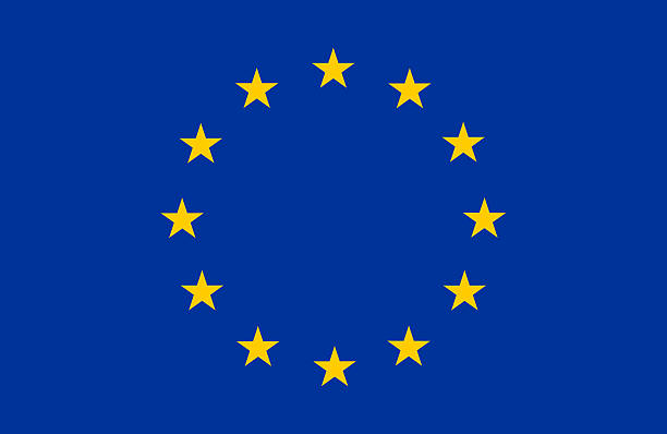 bandeira da união europeia - european union flag european community europe flag imagens e fotografias de stock