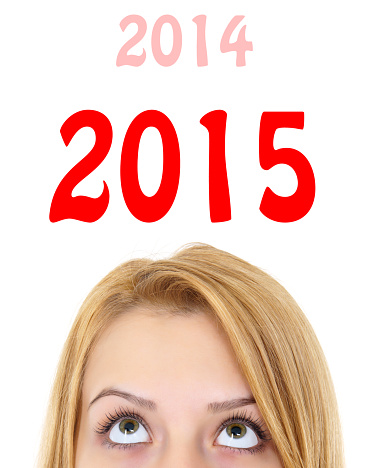 young woman looking at 2015