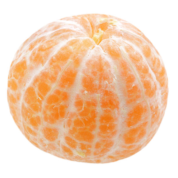 istock One peeled tangarine isolated on white background 530234609