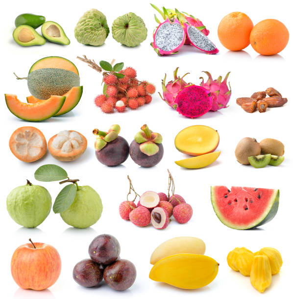 istock set of fruit on white background 530235393