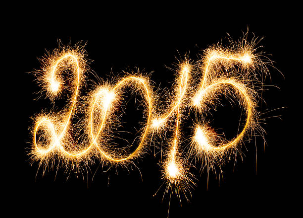 istock Happy New Year - 2015 with sparklers 530236645