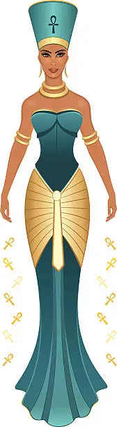 Vector illustration of Nefertiti
