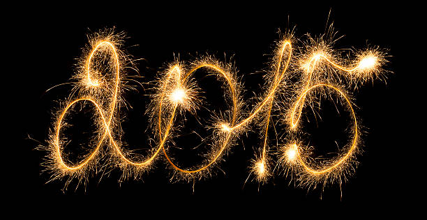 istock Happy New Year - 2015 with sparklers 530241067