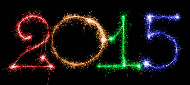 istock Happy New Year - 2015 with sparklers 530241075