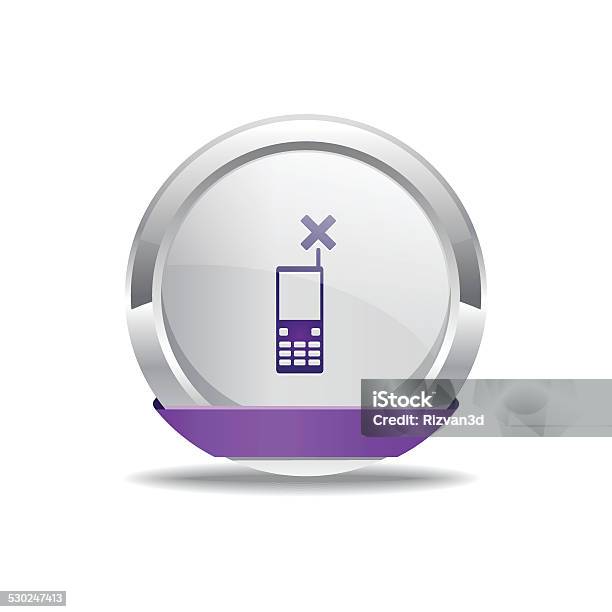 Phone Purple Vector Icon Button Stock Illustration - Download Image Now - Accessibility, Chrome, Communication