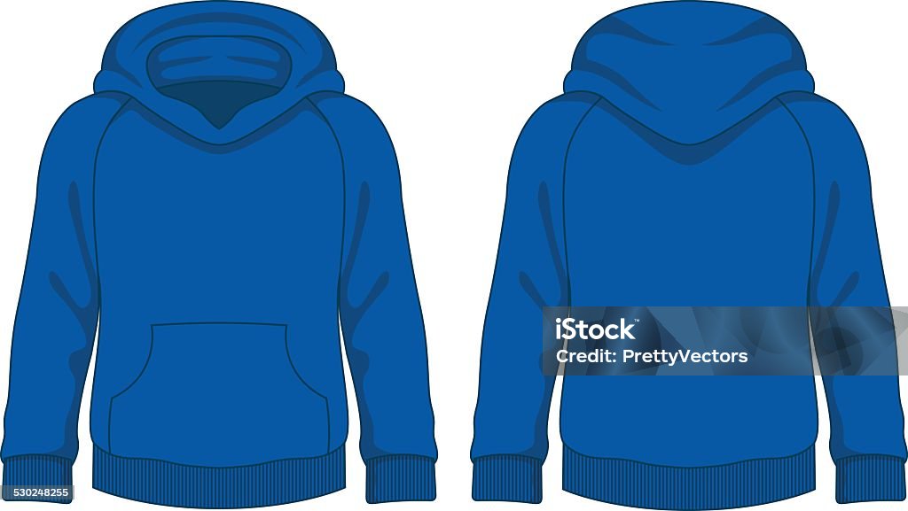 Kids hoodie. Vector template Hooded Shirt stock vector
