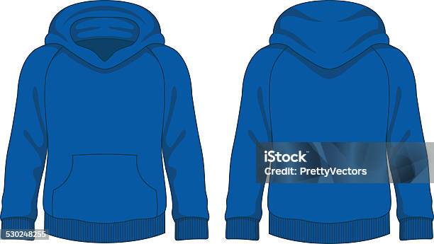 Kids Hoodie Vector Template Stock Illustration - Download Image Now - Hooded Shirt, Template, Sweatshirt