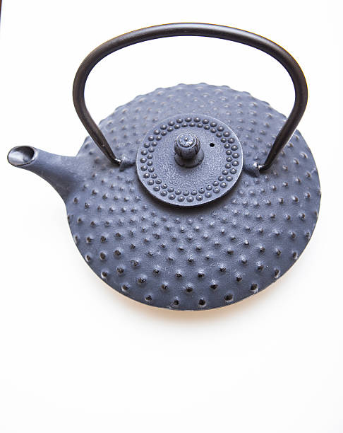 istock Vintage Asian teapot on white background 530253081