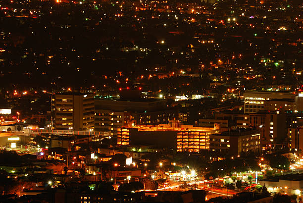 istock Los Angeles night time panorama 530253193