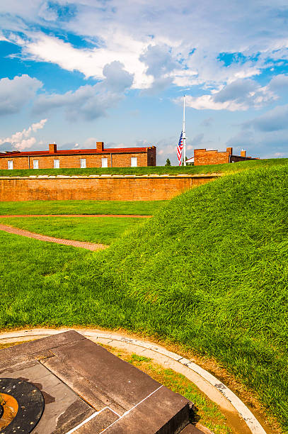 Interesting clouds over Fort McHenry, in Baltimore, Maryland.
