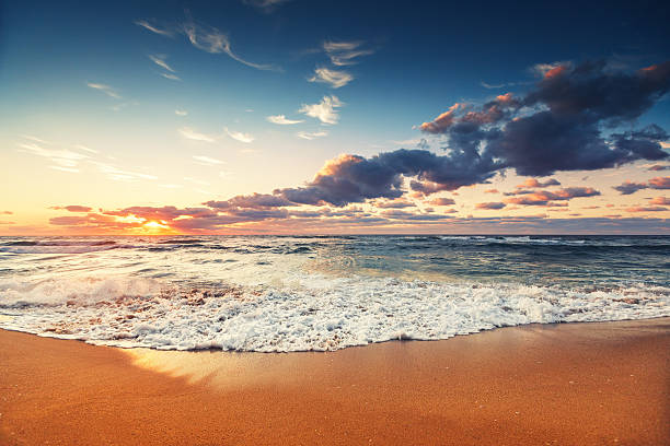 istock Beautiful cloudscape over the sea, sunset shot 530258473