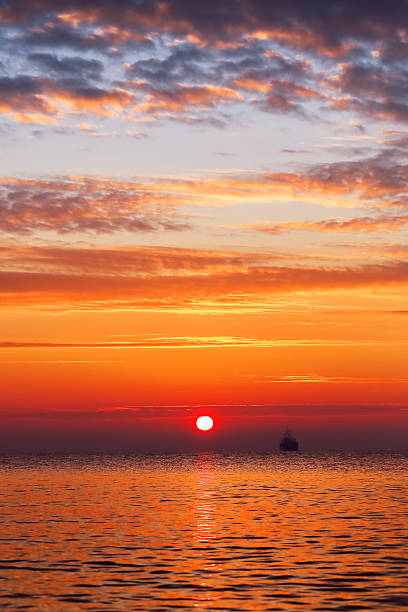 istock Beautiful cloudscape over the sea, sunrise shot 530258529