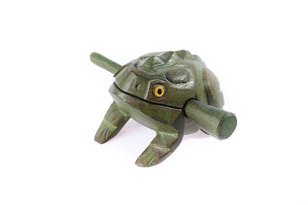 istock Frog Guiro music percussion made from wood 530261361