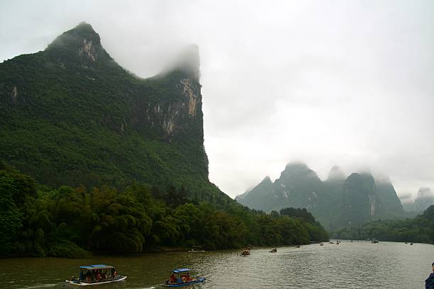 istock Karst hills along Li river, Guangxi 530262181