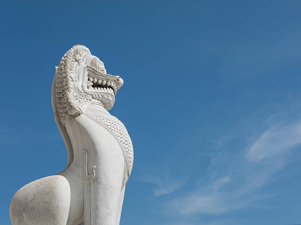 Lion in Wat Benchamabophit, Bangkok, Thailand