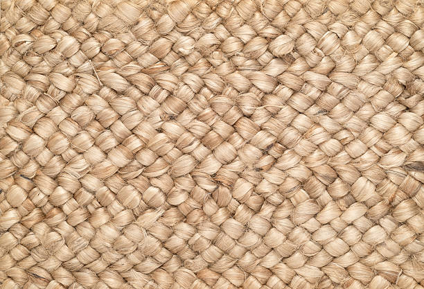 tapis en laine tissée sisal & fond - rug carpet decor woven photos et images de collection