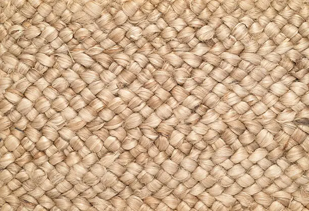 Photo of Woven Sisal & Wool Rug Background