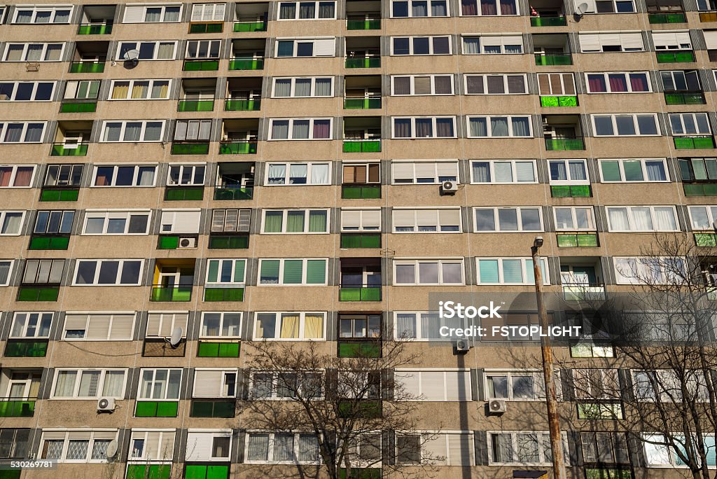 Apartments building Apartments building of middle class people. Apartment Stock Photo