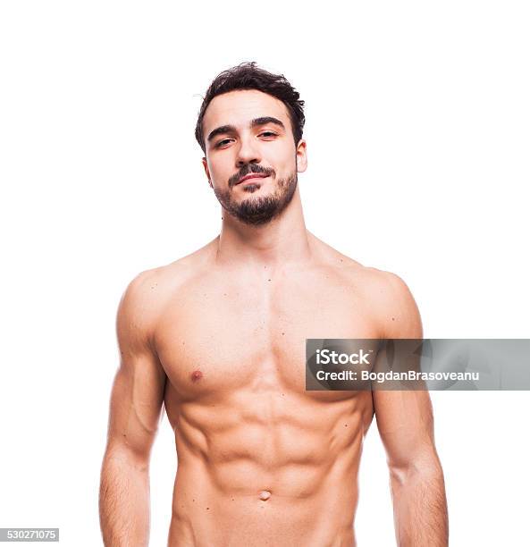 Handsome Adult Man With Healthy Athletic Body Stock Photo - Download Image Now - Adult, Beard, Beautiful People